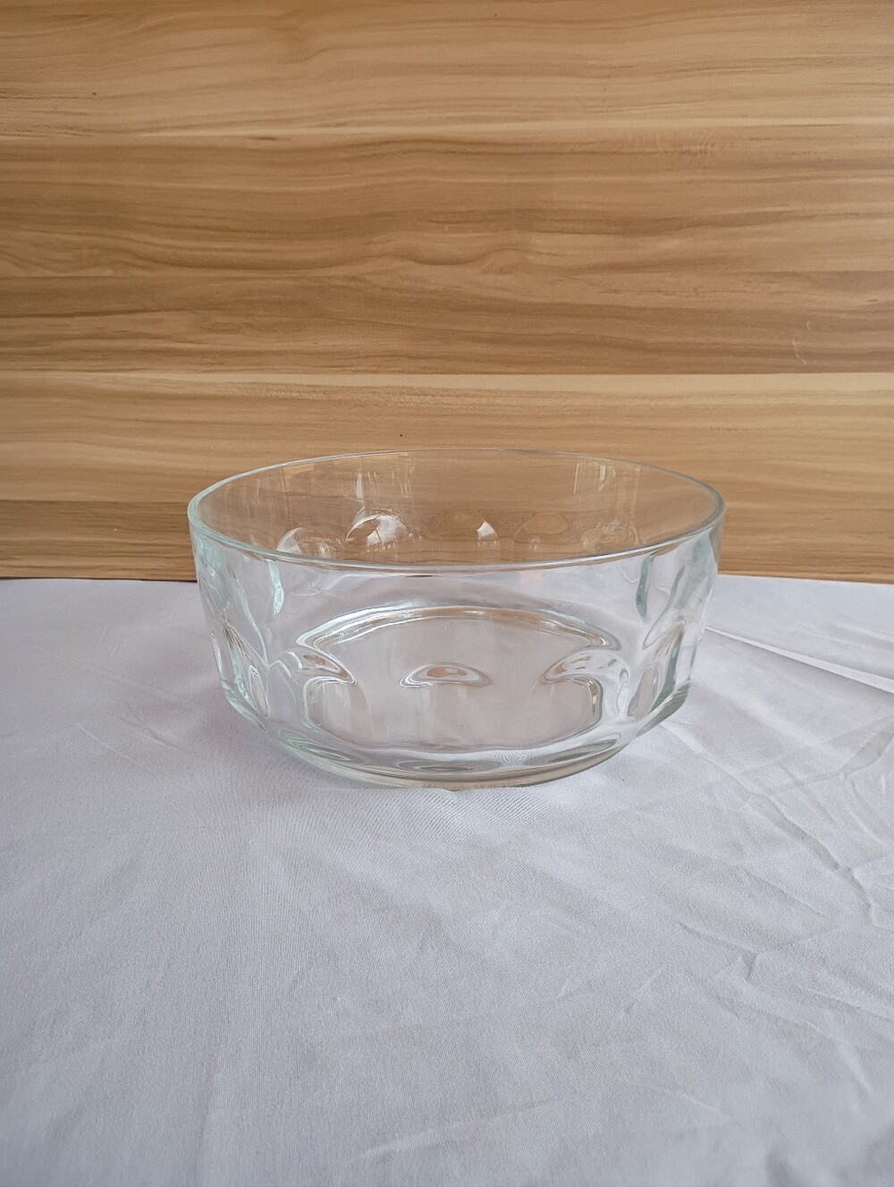 Arcoroc France Thumbprint Glass Bowl